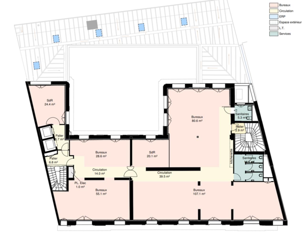 Bureau Paris 2272m² Location bureau Paris OLBUR2100717 5